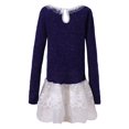 thumbnail image 2 of Richie House Girls' Pullover Sweater with Embroideried Tulle Skirt RH2134, 2 of 7