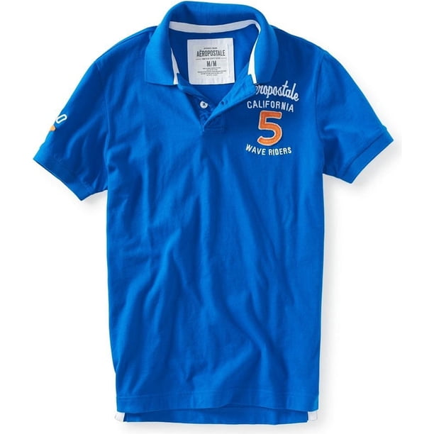 Polo de Rugby Aeropostale Wave Riders Azul Extra Pequeño