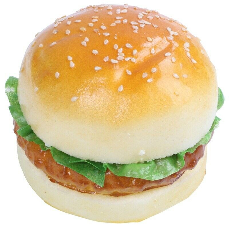Decoration Simulated Hamburger Fake Food Lifelike Ornament Realistic Soft 