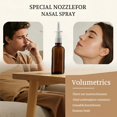 thumbnail image 2 of JJEAN-30ml (1oz) Amber Glass Nasal Spray Bottle with Press Spray Head Refillable Portable Fine Mist, for Saline Applications, 2 Pack Bottles and 4 pcs Pump Sprayer, 2 of 4