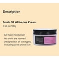 thumbnail image 3 of NuVibe ADVANCED Snail Mucin 92% Repair Moisturizer – 3.52 Oz (100g) Hydrating & Lightweight Korean Face Cream for Soft, Glowing Skin – Soothing Moisturizer for Dry, Sensitive & All Skin Types, 3 of 5