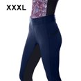 thumbnail image 3 of Sonducket Pantalones de equitación transpirables y agradables para la piel para paseos cómodos Durabilidad de los pantalones ecuestres Prendas para la parte inferior del cuerpo azul oscuro 3XL, 3 of 6