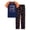 Navy & Orange Power Up, variant on Beezizac Big Boys Pajamas Black Skateboarding Cool 2-Piece Short Sleeve & Pants Cozy Kid Soft PJ Set Size 6
