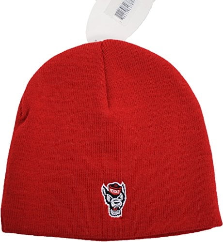 NCAA North Carolina State NC State Wolfpack Knit Beanie Hat Red by Captivating