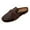Brown, variant on JeashCHAT Slip On Slide Sandals for Women Women's Summer Flat Shoes Ladies Sandals Round Toe Causal Slippers (Beige)