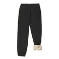 thumbnail image 5 of Puntoco Pants for women Women's Fleece Pants Track Athletic Running Yoga Velour Pants Jogger Comfy Pajama Lounge Sweatpants Black 4(S), 5 of 8