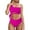 Pink, variant on Women Swimsuit under $5! Xqxayjr One Shoulder Bikini Sets for Women High Waisted High Cut Two Piece Swimsuits Tie Top and Tummy Control Bikini Bottom Bathing Suit Trajes De Para Mujer