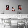 thumbnail image 4 of ZHONGYUTONG Kitchen Wall Art Set of 3 Red Wine Pictures Wall Decor Wine Rose Painting Restaurant Dining Room Bar Canvas Print Artwork Framed (11"x14"x3PCS), 4 of 6