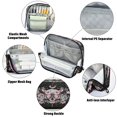 thumbnail image 4 of Standing Pencil Case with Base Large Capacity Stationery Pouch Pen Bag with Zipper for Women Men Butterfly by Moon and Flowers, 4 of 7