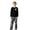 Black, variant on Toddler Boys Outfits Two Piece Long Sleeve Top And Pants Sleepwears Loungewear For Sleeping Home Use Sets Size 3-4T