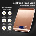 thumbnail image 2 of Escalas de alimentación LCD digital Electronic Steel de acero inoxidable onzas de múltiples cocinas Hornear Herramientas de pesaje Accesorios de cocción Tipo 2, 5kg / 1g Methold HA009750-03B, 2 of 6