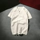 thumbnail image 1 of pstuiky camisetas de manga corta para hombre, Camisa estilo vintage informal de color liso con cuello en V y manga corta para hombre camisas casuales para hombre xxxl, 1 of 5