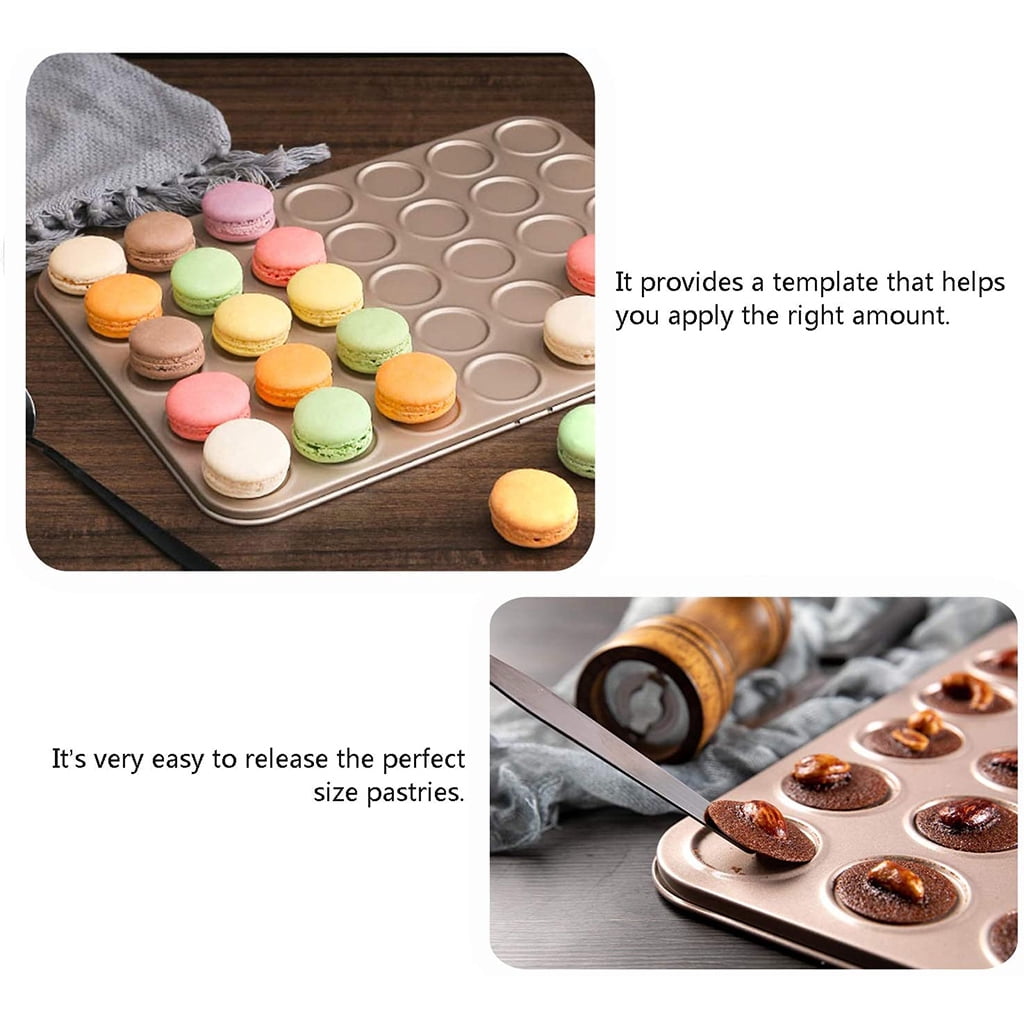 35 Cup Cookie Sheet Macaron Pan Baking Tray Cookie Sheet for Oven Baking Champagne Gold Baking Mold Macaron Baking Gift