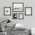 thumbnail image 3 of Rustic 8x10 Picture Frames, Solid Wood Photo Frame with Glass Front, Wall Mounting or Tabletop Display, Weathered Grey, 3 of 5