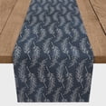 thumbnail image 2 of Creative Products Navy Leaf Pattern 16x72 Cotton Twill Table Runner, 2 of 3