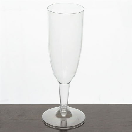 balsacircle clear 12 pcs 6 oz disposable plastic tall champagne
