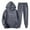 Grey, variant on HUAXUN-Men's 2-Piece Hoodie Tracksuit Set, Streetwear Sweatshirt with Jogger Pants, Casual Athletic Outfit for Daily Wear,Hoodies For Men(Beige,L)