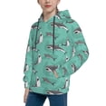 thumbnail image 2 of Disketp Great White Shark Youth Hoodie Sweatshirt for Boys Girls Kids Pullover Hooded Classic Casual Essentials Hoodie-X-Large, 2 of 6
