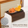 thumbnail image 3 of Kssiaz Couch Arm Tray  Bamboo Sofa Tray Table for Couch  Sofa Armrest Tray Table  -Slip Armrest Organizer  Foldable Couch Cup Holder for Snacks  Phone  Control  Cups  Natural, 3 of 7