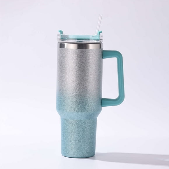 40oz Tumbler with Straw and Lid, Stainless Steel Coffee Cup, Travel Insulated Cup Mug, Smoothie Bottle Insulated Coffee Cup