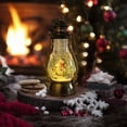 thumbnail image 1 of Fiudx Decoración del hogar Lámpara de aceite portátil llena de agua con forma de nieve, regalo de Navidad de 10 ml, giratoria, para concierto, 1 of 7
