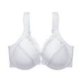 thumbnail image 5 of Siilsaa Wireless Bras for Women Women's Underarm-smoothing With Seamless Stretch Wireless Lightly Lined Comfort Bra White,L, 5 of 5