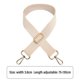 thumbnail image 4 of Correas anchas de repuesto para bolso cruzado ajustable con herrajes dorados, correa de lona para hombro para mujer, 4 of 5