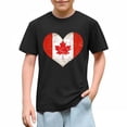 thumbnail image 5 of ITSAME T-Shirt for Boys Girls, Round Neck Short Sleeve Heart Print Kids Casual Fashion Loose Pullover Black Size 3T, 5 of 6