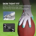 thumbnail image 5 of Football Receiver Gloves Youth Upgrade Durable Breathable Flexible Receiving Gloves Gift for Kids Boys Girls Size Fit Small Large Medium X-Large, 5 of 7