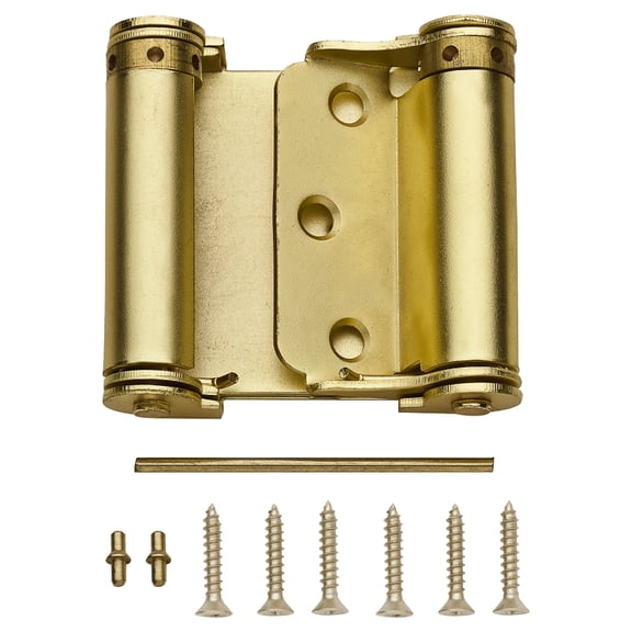 National Hardware N100-049 3" Satin Brass Double-Acting Spring Hinge