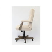 Boss Office Products Executive Desk Chair with Driftwood Finish Frame, Champagne Velvet