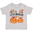 thumbnail image 3 of Inktastic Little Brother Pumpkins with Fall Leaves Boys Toddler T-Shirt, 3 of 5