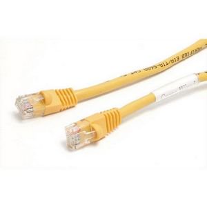- StarTech 6 ft Yellow Molded Cat5e UTP Patch Cable