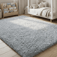 thumbnail image 5 of Rugs for Living Room, 5'x8' Soft Fluffy Area Rug for Bedroom, Plush Decorative Rug with Anti-Skid Backing, Indoor Home Carpet for Living Room, Light Grey, 5 of 8
