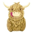 thumbnail image 3 of CafePress - Happy Highland Cow Long Sleeve T Shirt - Women's Long Sleeve Graphic Casual T-Shirt, 3 of 4