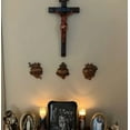 thumbnail image 5 of Eliaeconx Wall Crucifix, Catholic Christ Statue, Religious Home Decor, Realistic Cross Figure for Prayer Room, Church, Spiritual Display, Wood, 5 of 7
