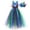 a-Blue63, variant on FINALGANG Girls Kids Peacock Themed Tutu Dress Sequin Bodice Peacock Feather Decor Party Dress With Matching Headpiece For Party Wear Stylish Dress