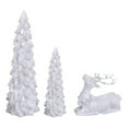 thumbnail image 2 of Slim Christmas Trees,Resin Christmas Tree Figurines, 3Pcs Table Top Christmas Tree, Small Christmas Tree Home Decor Figurine Set, Decorative Xmas Trees for Rustic Christmas Decor(Silver), 2 of 6