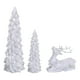 thumbnail image 2 of Adornos navideños, regalos navideños, 3 piezas de resina para árbol de Navidad y reno, un juego de ciervos., 2 of 6