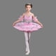thumbnail image 4 of Umfun - Vestido de ballet con falda para niña, vestido de lentejuelas brillantes, vestido de bailarina de encaje con diseño de lago de los cisnes, vestido para competición, color rosa 150, 4 of 5