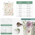 thumbnail image 6 of Pink Spring Floral Balloon Curtains 63 Inch Length for Living Room/Bedroom, Flowers Elegant Pastoral Botanical Rod Pocket Privacy Door Curtains Decorative Tie Up Shade for Window 52"x63", 6 of 8