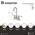 thumbnail image 4 of Kingston Brass KB3498BL Vintage Two-Handle 2-Hole Deck Mount Bar Faucet in Brushed Nickel, 4 of 5