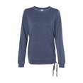 thumbnail image 2 of Boxercraft B50603658 Womens Enzyme-Washed Rally Lace-Up Sweatshirt, Navy - 3XL, 2 of 2