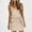 Beige, variant on XPMWRP Womens V Neck Sleeveless Mini Dress with Pockets Drawstring Waist Casual Sundress Summer Beach & Daily Wear Short Dress Pink XXL