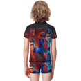 thumbnail image 3 of Henry Danger Boys Two Piece Swimsuit Kids Swimwear Set Short Sleeve Bathing Suit Trunks And Shirt, 3 of 7