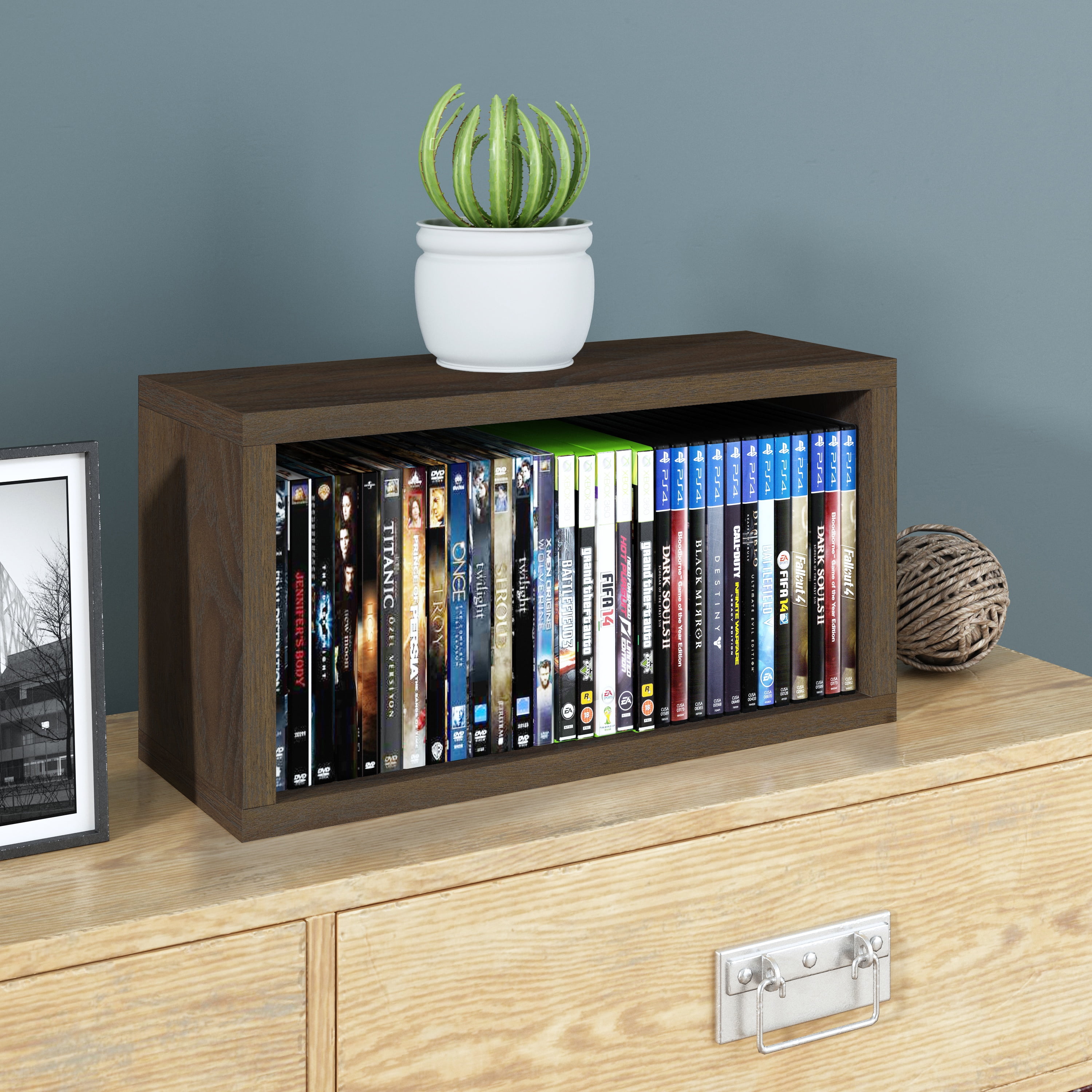Way Basics Austin Stackable DVD Rack