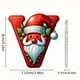 thumbnail image 2 of Paquete de 26 adornos navideños con el alfabeto de gorro y barba de Papá Noel para colgar en el árbol., 2 of 2