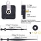 thumbnail image 5 of Kit de movimiento de reloj Monstrate 11 piezas puntero de Metal sin tictac, 5 of 6