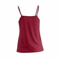 thumbnail image 7 of Bmisegm Women Fashion Sexy V Neck Lace Solid Color Small Vest Top Women's Vests Red XXL, 7 of 7