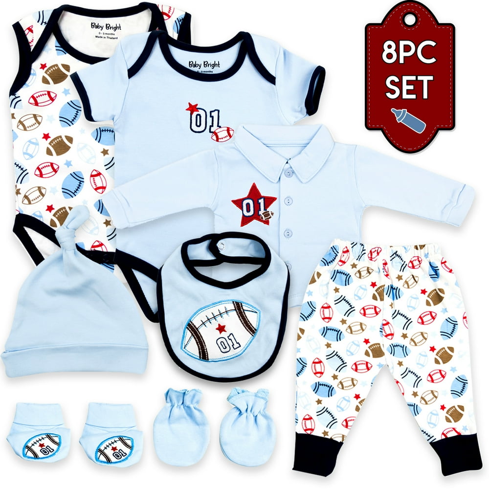 Baby Bright Baby Bright Newborn Clothes Set for Boy 0 to 3 Months 8